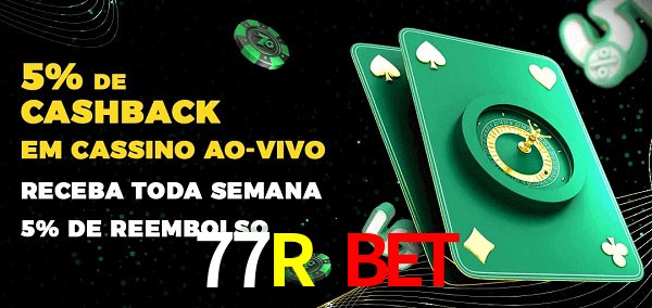 Promoções do cassino ao Vivo 77R Bet